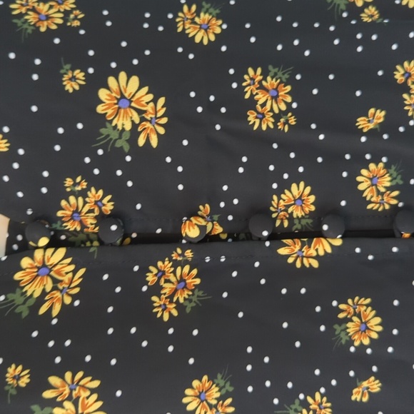 Saks Fifth Avenue Dotted Daisy-Print Blouse S - Picture 6 of 15